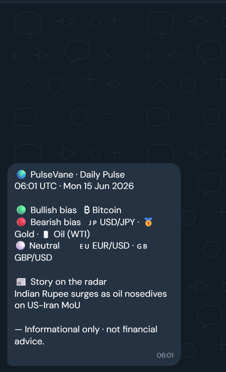 PulseVane free — daily pulse